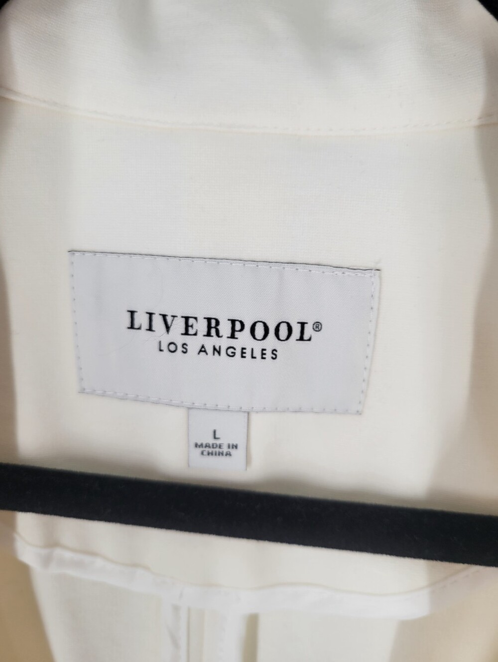 Liverpool Los Angeles Womens Whiter White Blazer Size L New - Picture 3 of 7